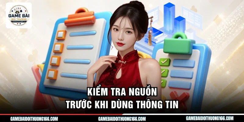 Miễn Trừ Trách Nhiệm 3 Kiểm tra nguồn trước khi dùng thông tin